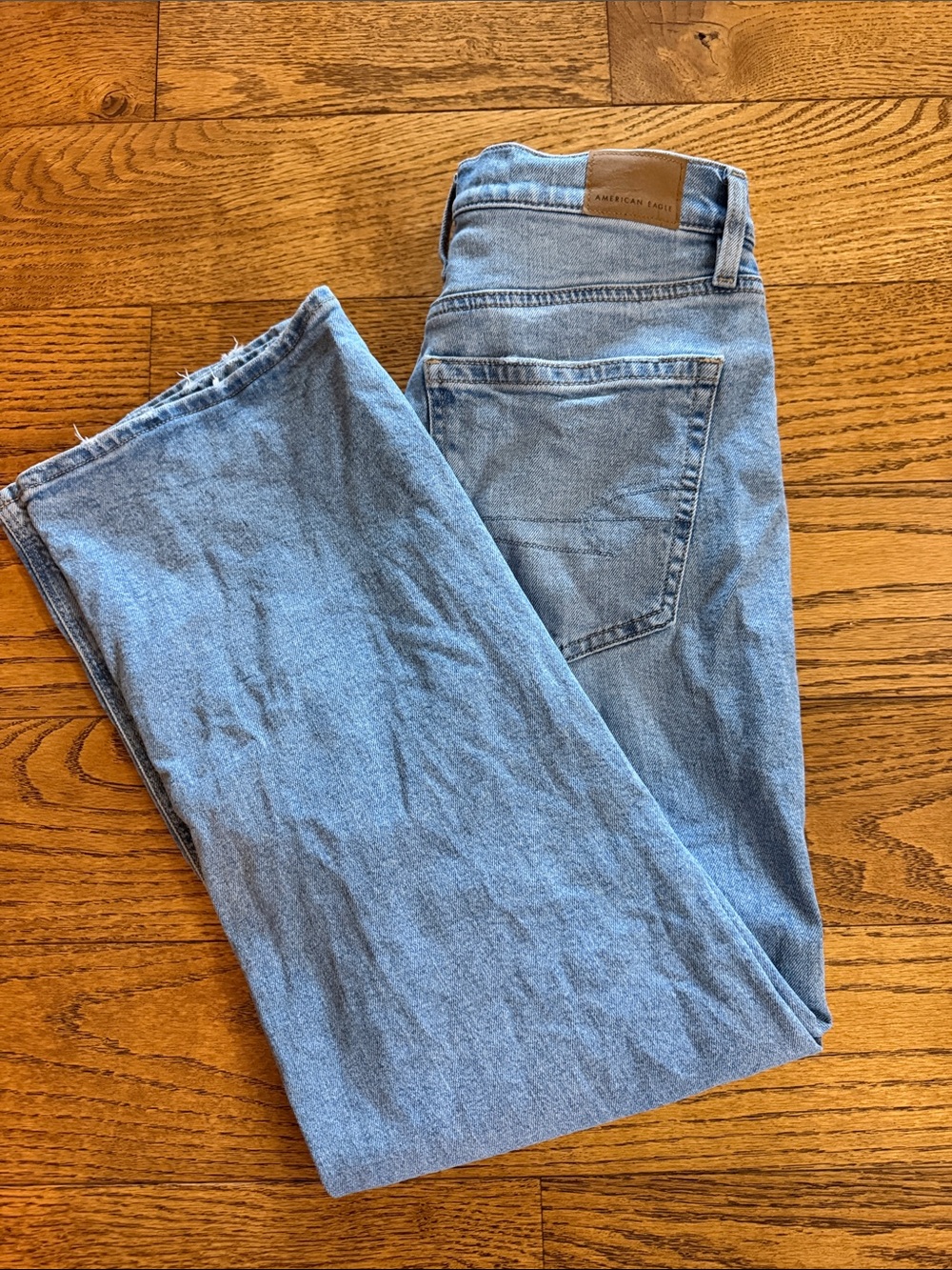 American Eagle Outfitters Womens Light Wash Stovepipe Jeans